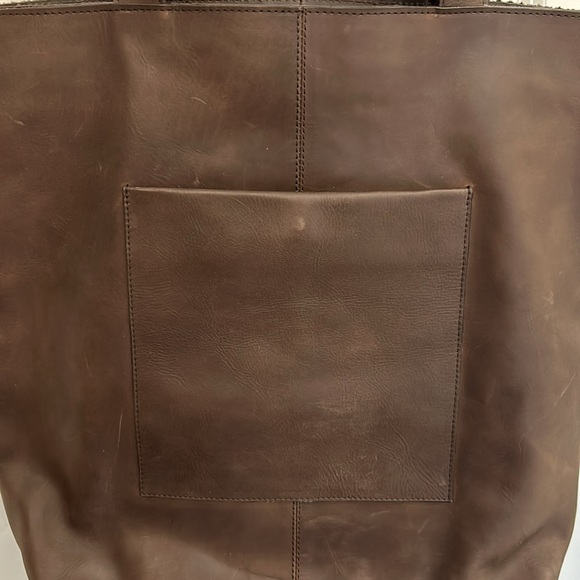 IDYLLWIND WOMEN'S BROWN ANTIOCH PIKE FRINGE TOTE HANDBAG - Picture 7 of 7